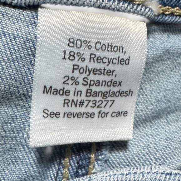 Girls SO Size 7 Denim Shorts – Light Wash Distressed Cuffed Hem - Picture 6 of 7